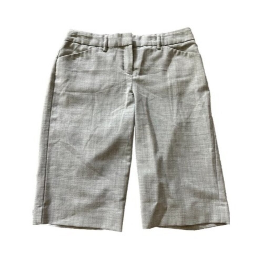Express Design Studio Editor Gray Capri Bermuda S… - image 1